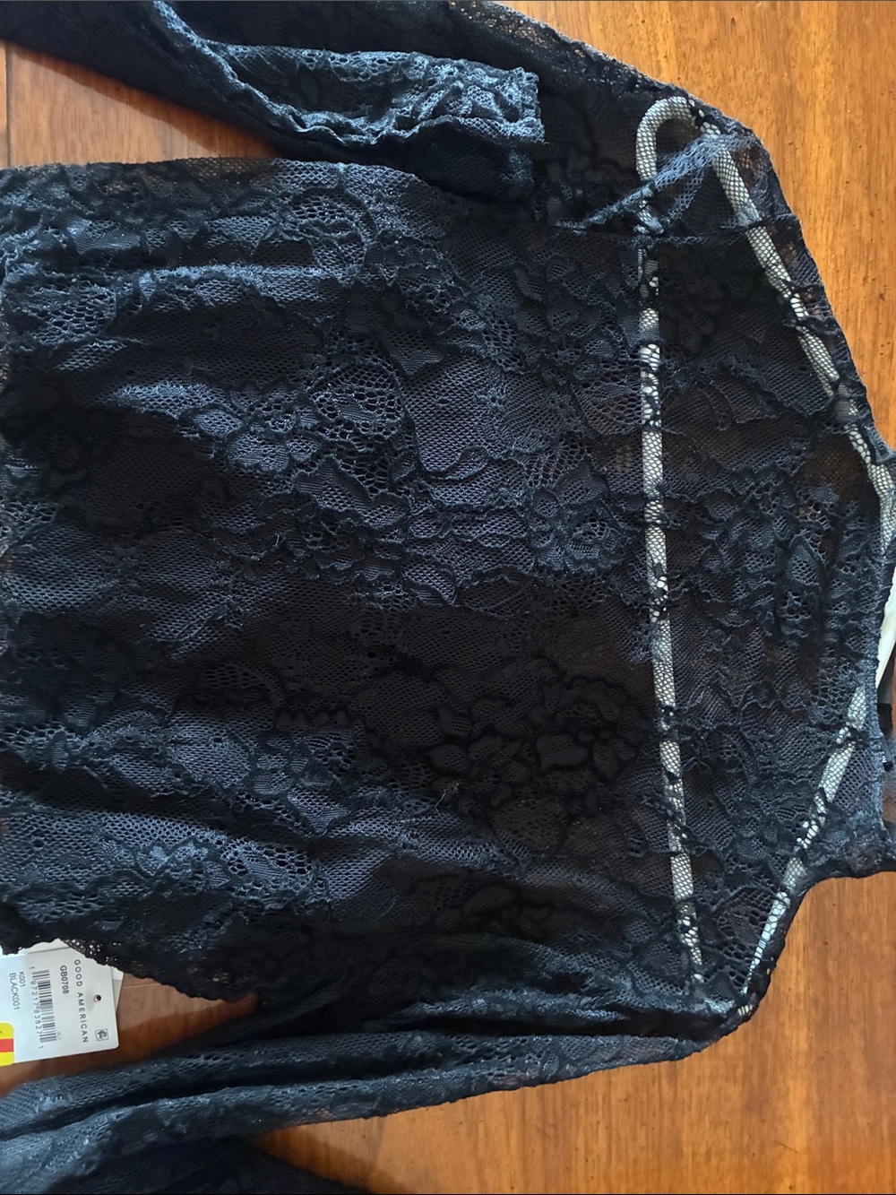 Good American Lace Mock Neck Bodysuit - Picture 6 of 8